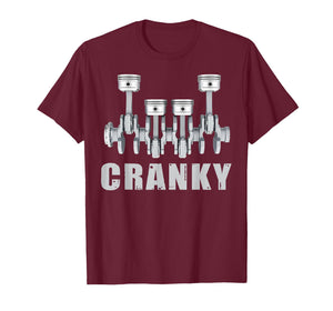 Cranky Car Engine Crankshaft Cars Lover Mechanics Father Day T-Shirt
