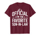 It's Official I'm The Favorite Son-in-Law Funny Dad Father T-Shirt