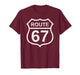 Route 67 Funny Six Seven 6 7 Meme Interstate Highway I-67 T-Shirt