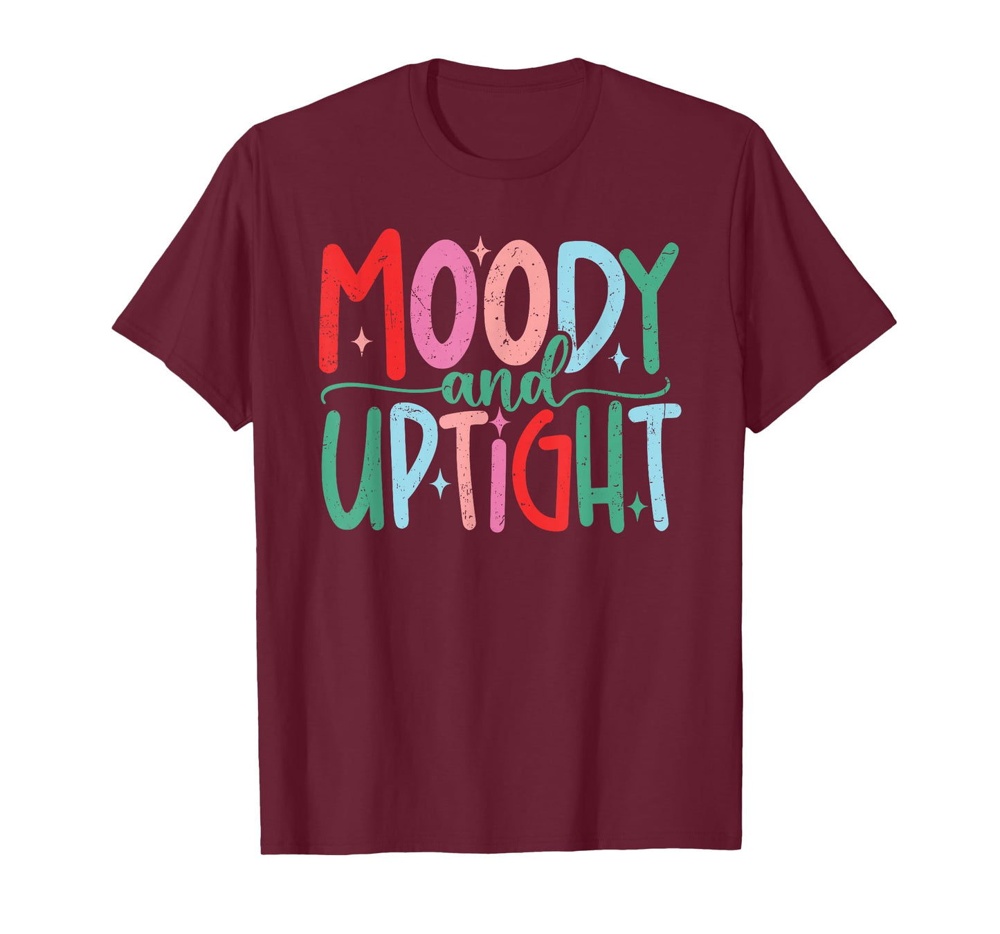 Merry & Bright Moody & Uptight Matching Couples Christmas T-Shirt