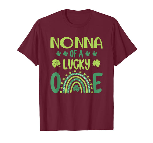 Nonna of The Lucky One First Birthday St Patrick's Day T-Shirt