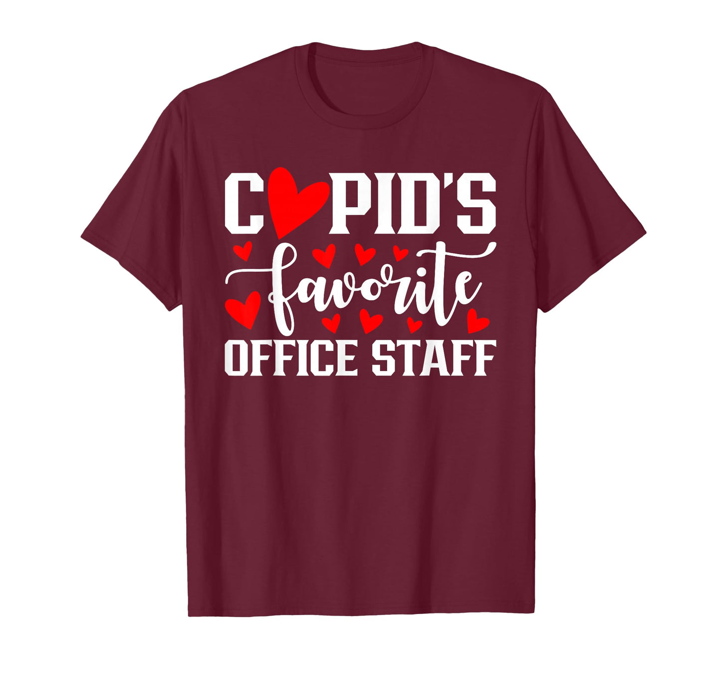 Cupid's Favorite Office Staff Cute Heart Valentine's Day T-Shirt