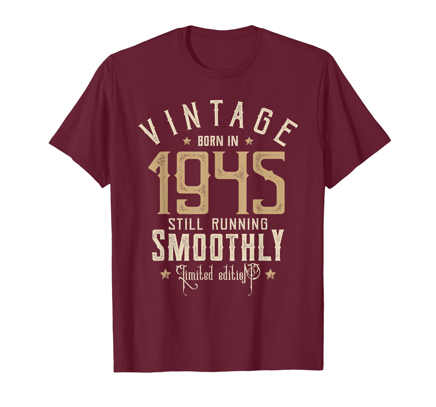Still Running Smoothly 80 Years 1945 Funny 80th Birthday Gag T-Shirt