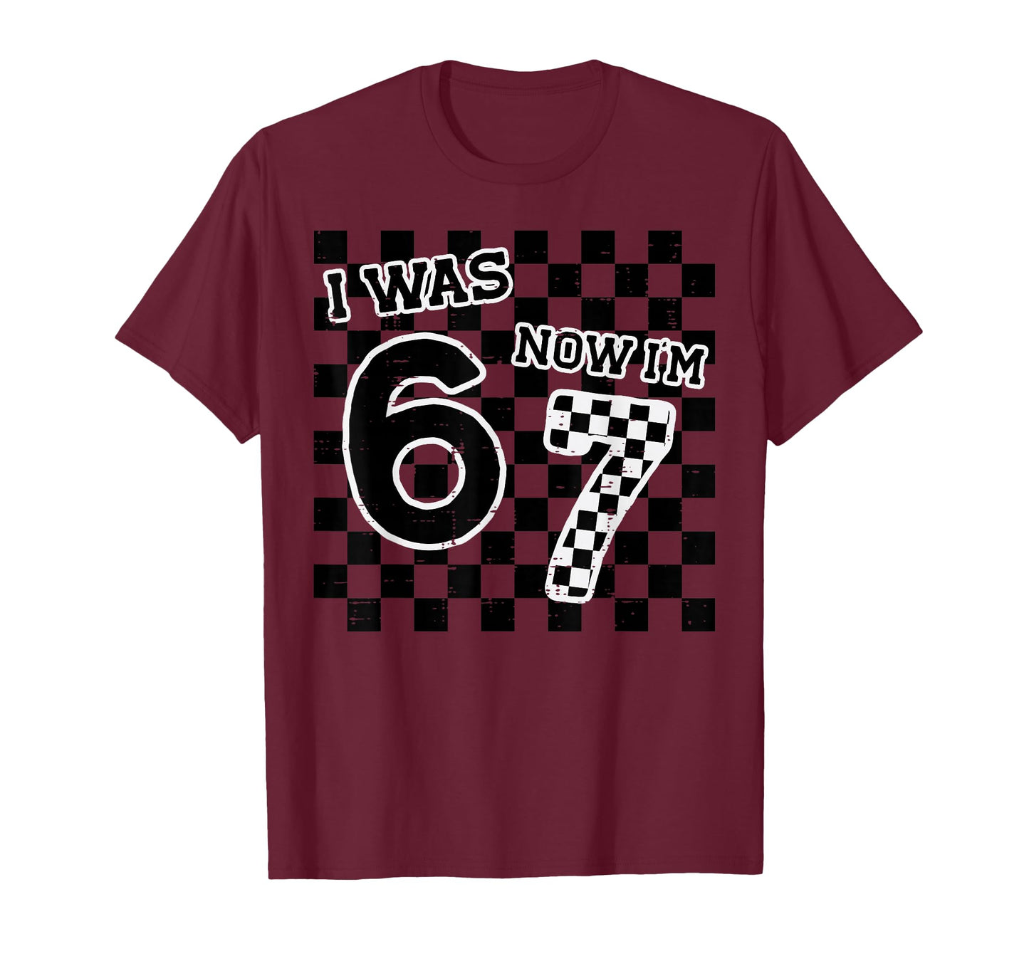 7th Birthday 6 7 was Six Now Seven Funny Meme Boy Youth Kids T-Shirt