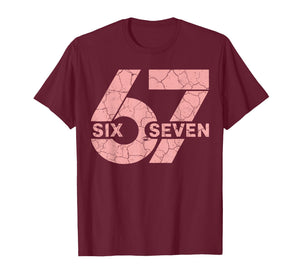 Pink and White Number 67 Jersey Player Uniform #67 Fan T-Shirt