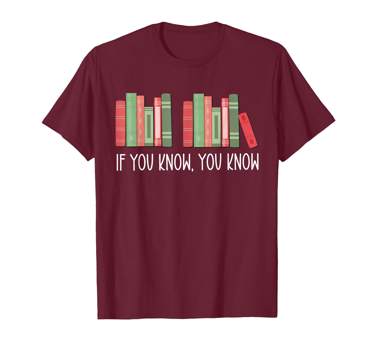 Funny If You Know You Know 6 7 Reading Books Merry Christmas T-Shirt