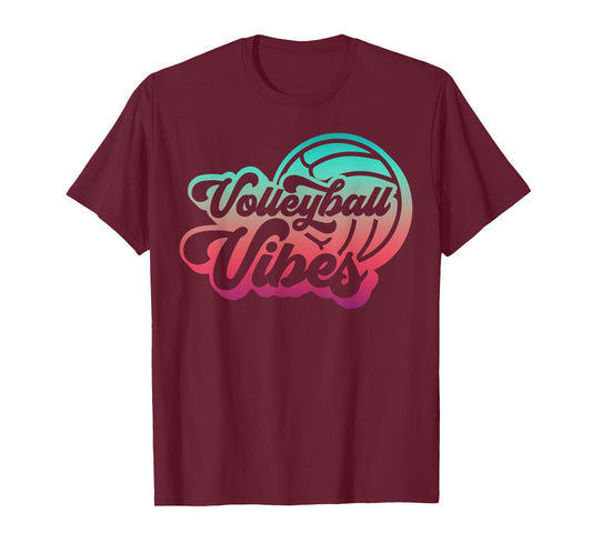 Volleyball Vibes Game Day Volley Lover Player & Coach Womens T-Shirt