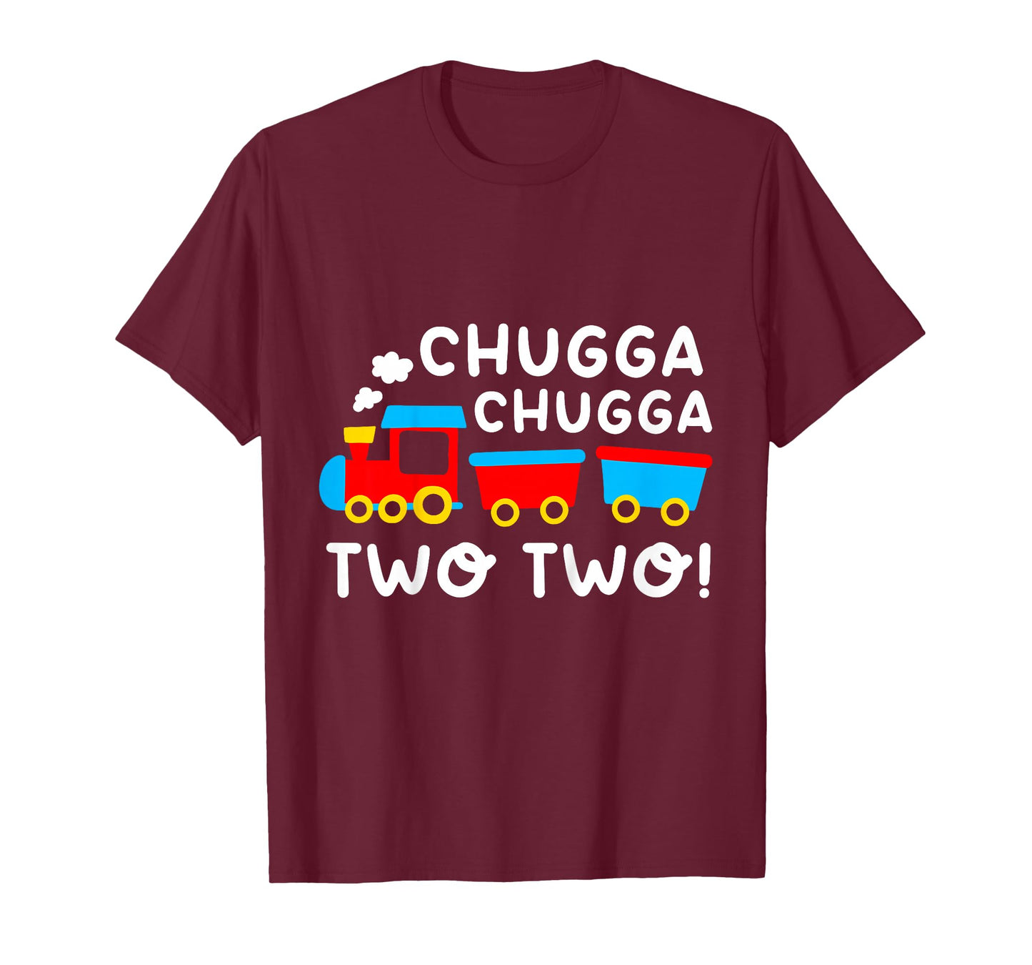 2nd Birthday Boy Train Chugga Chugga Two Two Toddler T-Shirt