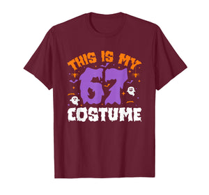 This is My Halloween 67 Costume Number 6 7 Meme Six Seven T-Shirt