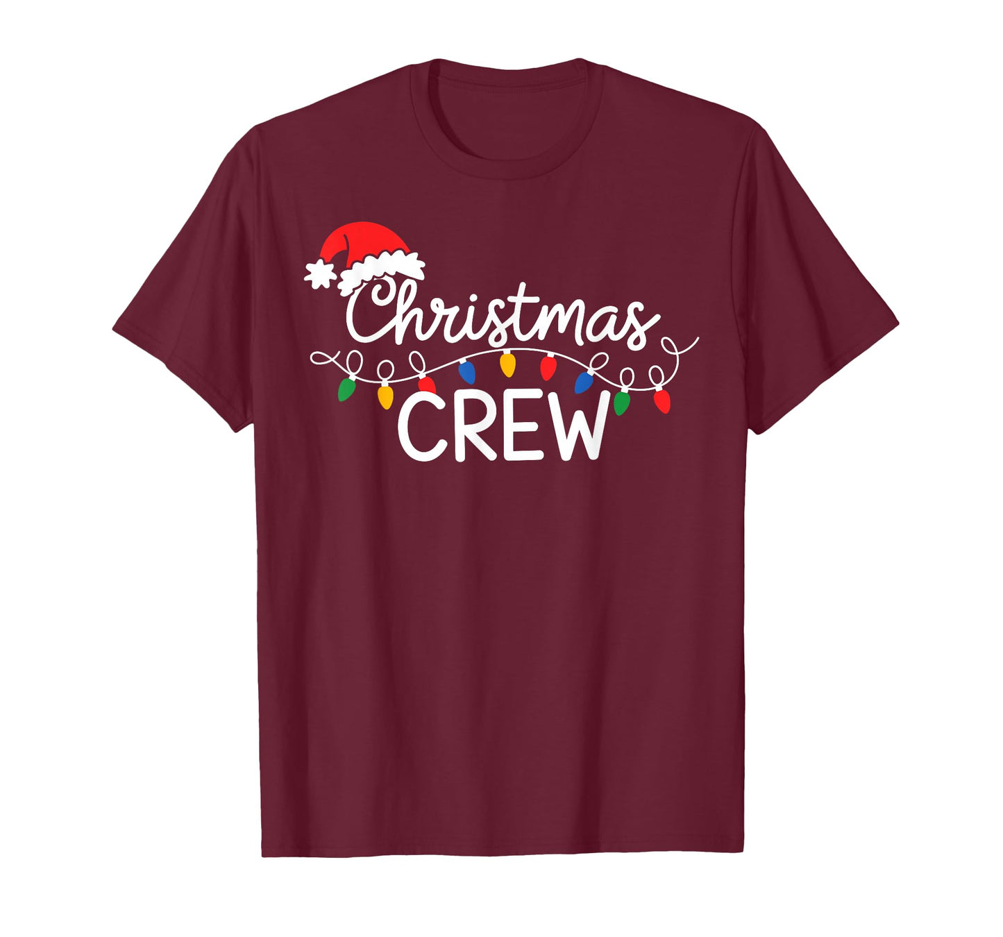 Christmas Crew Xmas Lights Family Matching Pajamas Holiday T-Shirt
