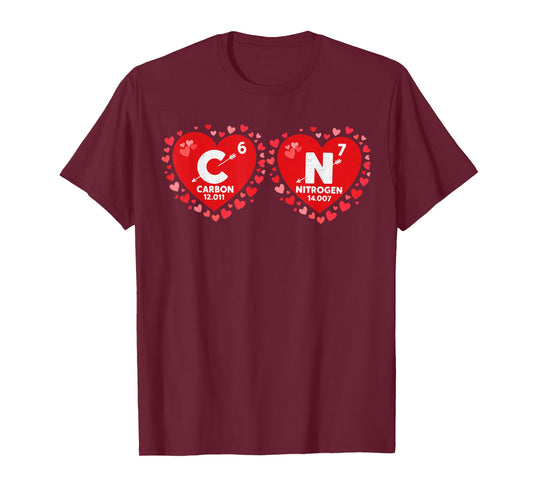 67 Meme Teacher Science Periodic Table Funny Valentines Day T-Shirt