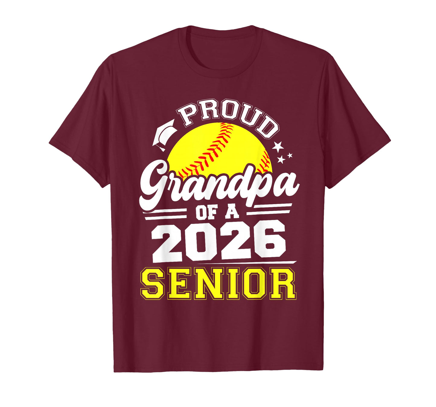 Proud Grandpa of A 2026 Senior Softball Graduate T-Shirt