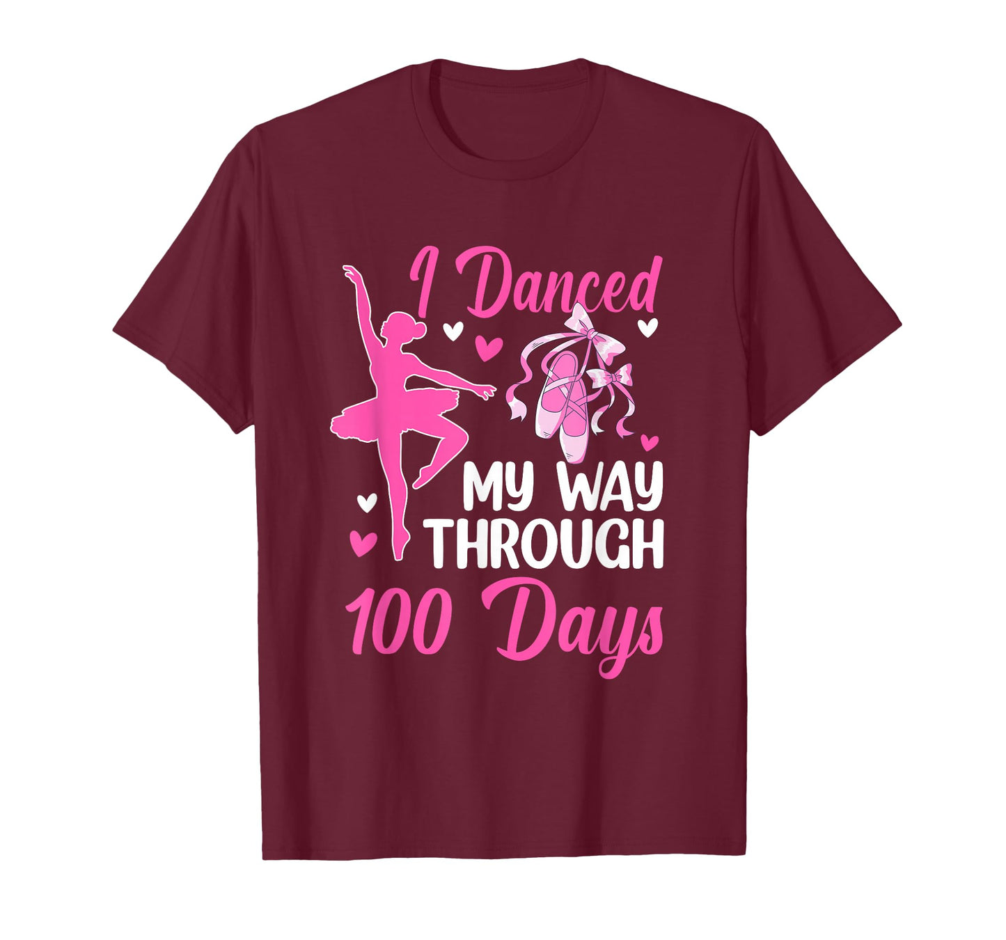 I Danced My Way Through 100 Days Ballet 100 Days of School T-Shirt