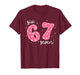 Funny Six Seven 6 7 Meme Gen Alpha Slang 6 7 Pink Cute Girls T-Shirt