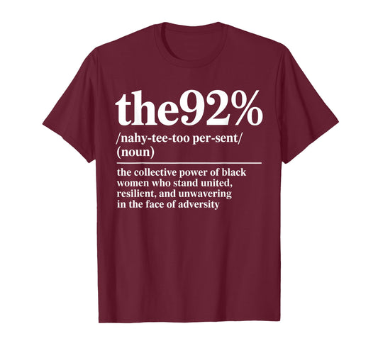 Funny The 92 Percent Empowering Black Women Tee T-Shirt