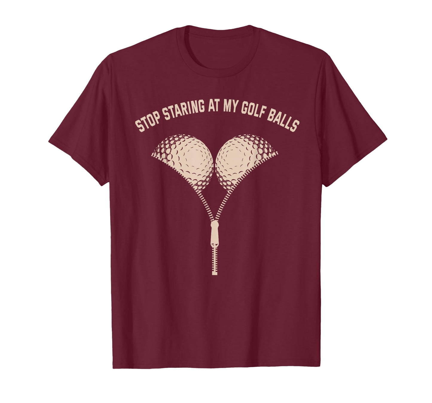 Funny Womens Golf Stop Staring at My Golf Balls T-Shirt