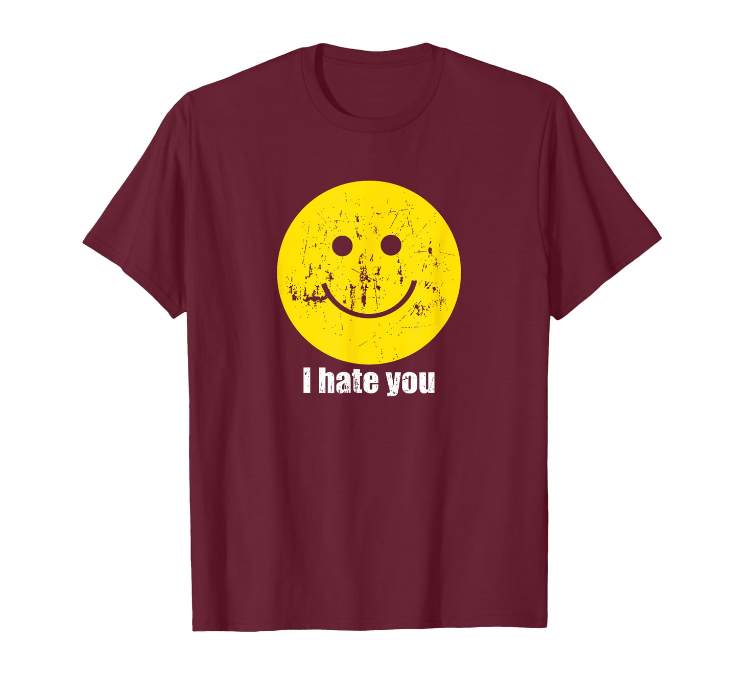 I Hate You Smiling Face T-Shirt