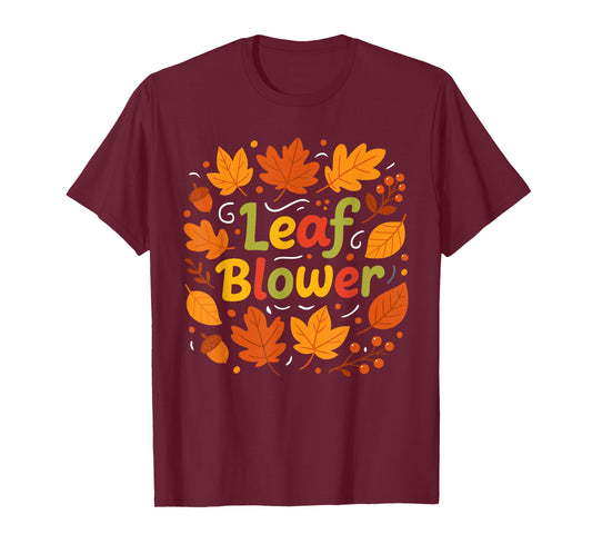 Funny Leaf Blower Couple Matching Fall Halloween T-Shirt