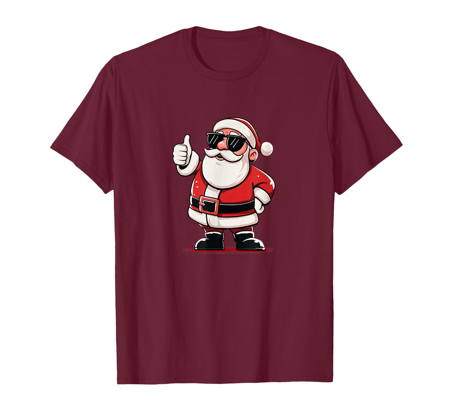 Awesome Thumb up Santa with Sunglasses for Boys and Girls T-Shirt