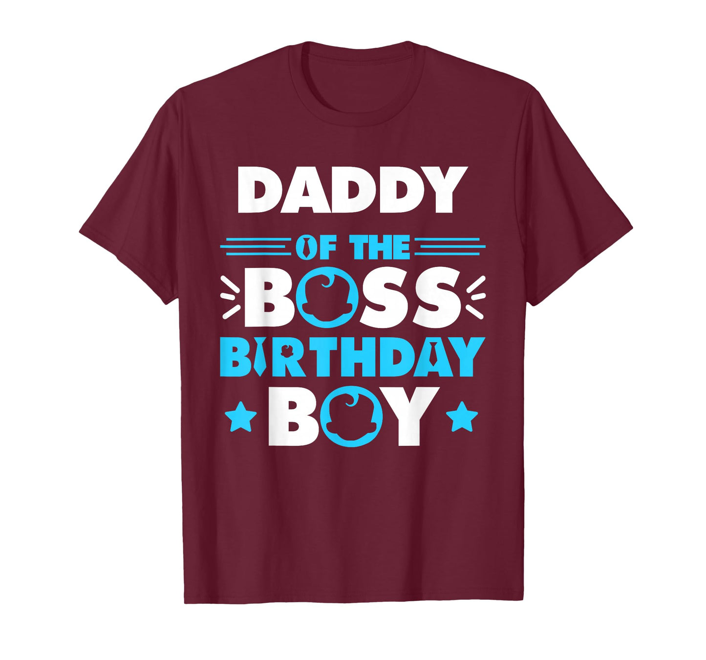 Daddy of The Boss Birthday Boy Baby Family Matching T-Shirt