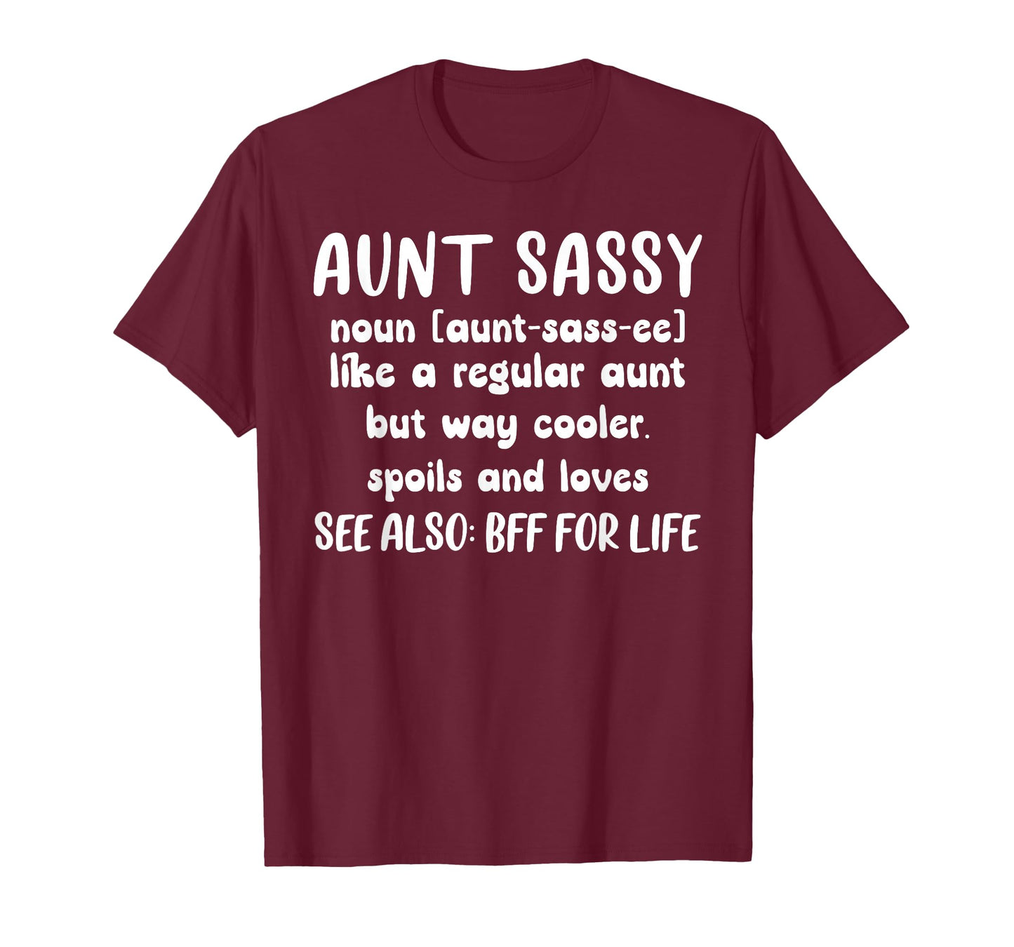 Aunt Sassy Definition Funny Aunt T-Shirt