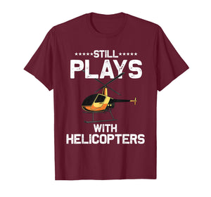 Cool Helicopter Design for Men Women Kids Helicopter Pilot T-Shirt