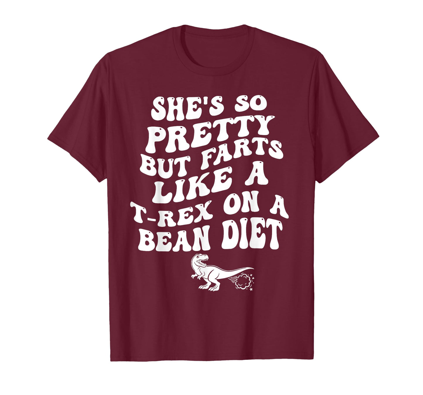 Dinosaur She is Pretty But Farts Like A T rex on A Ban Diet T-Shirt
