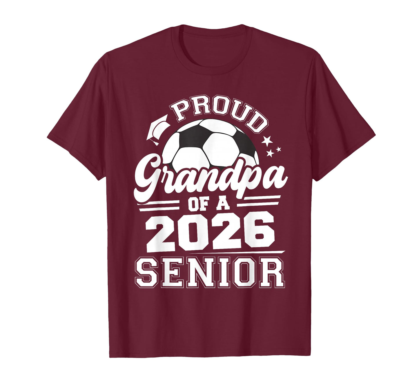 Proud Grandpa of A 2026 Senior Soccer Ball Graduation T-Shirt