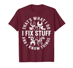 Handyman Fix Stuff Gag DIY Home Repair Tools Fixologist Dad T-Shirt