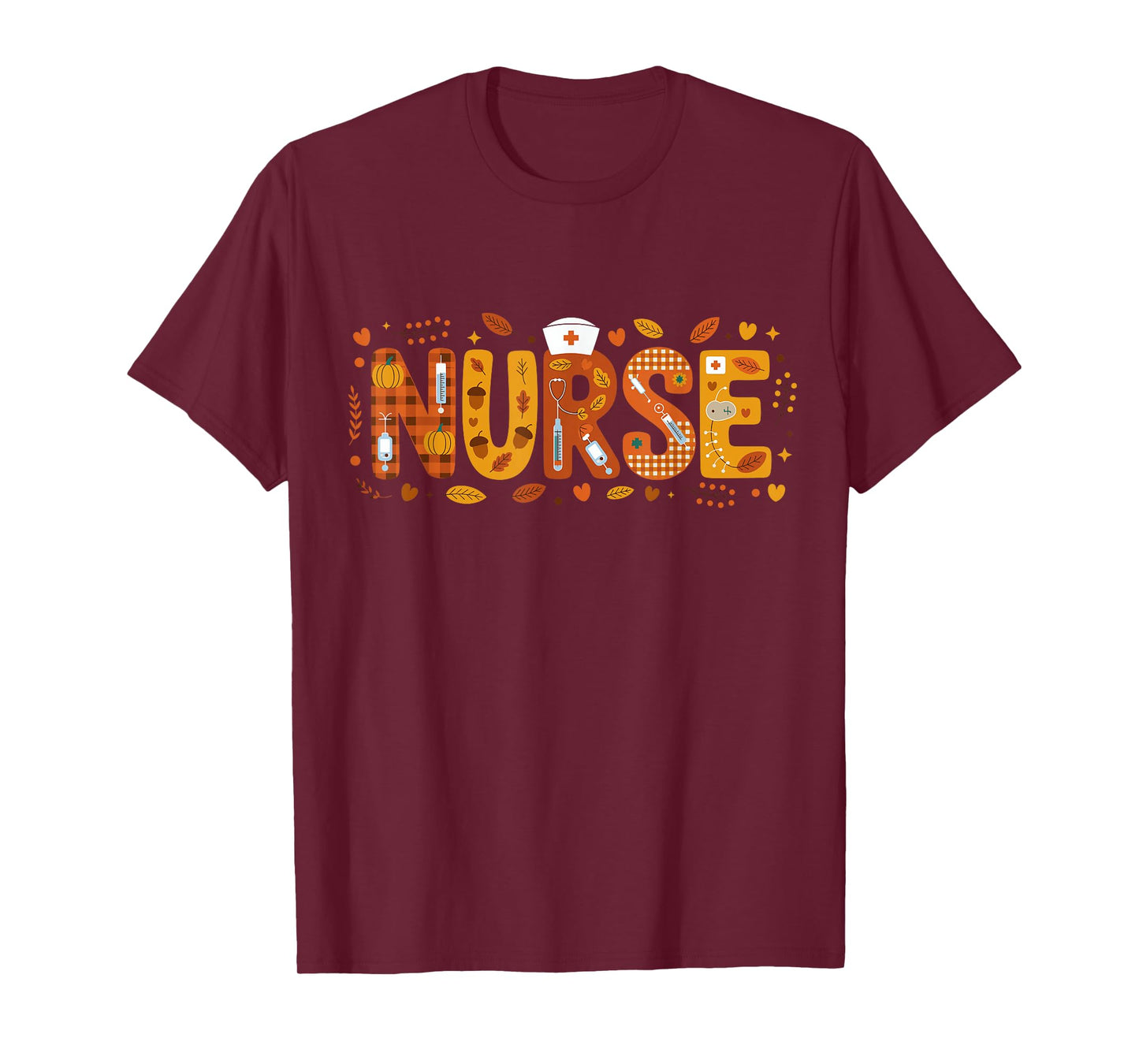 Thanksgiving Nurse Fall Nurse Cute T-Shirt