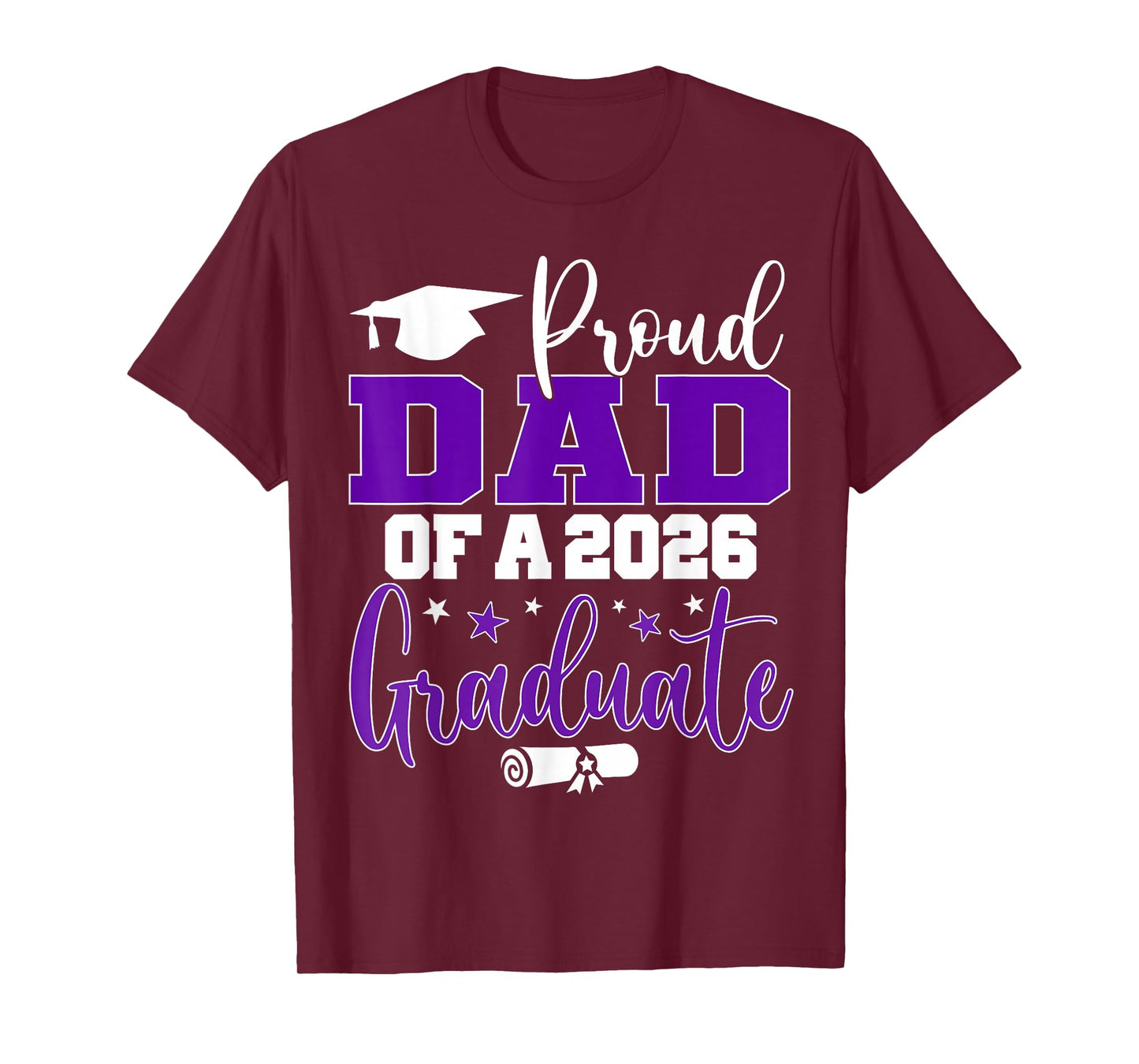 Dad Senior 2026 Proud Dad of A Class of 2026 Graduate T-Shirt