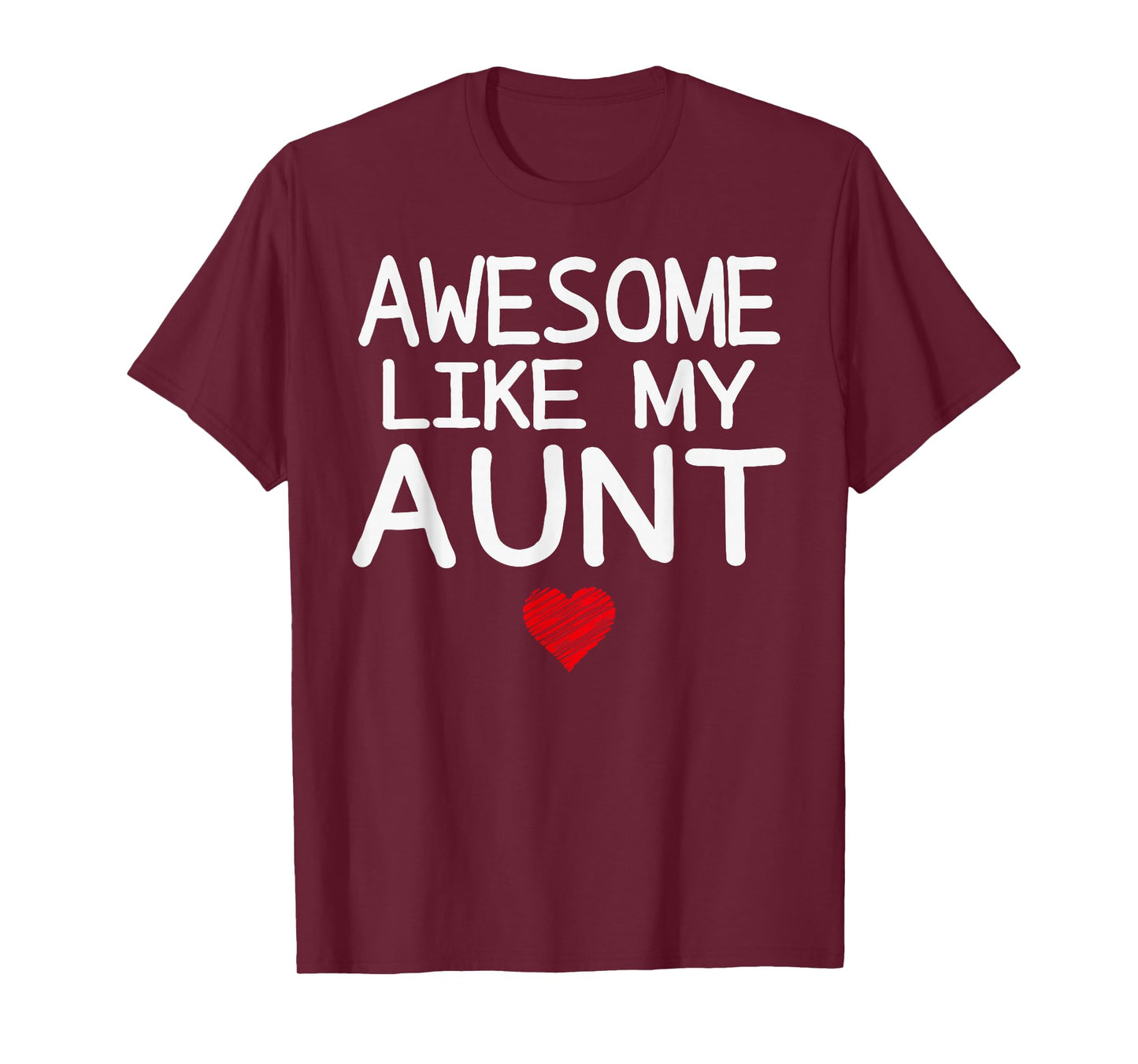 Awesome Like My Aunt Heart Graphic for Valentine Season T-Shirt