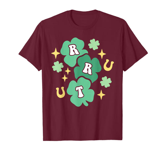 Shamrock RRT Registered Respiratory Therapist Patrick's Day T-Shirt