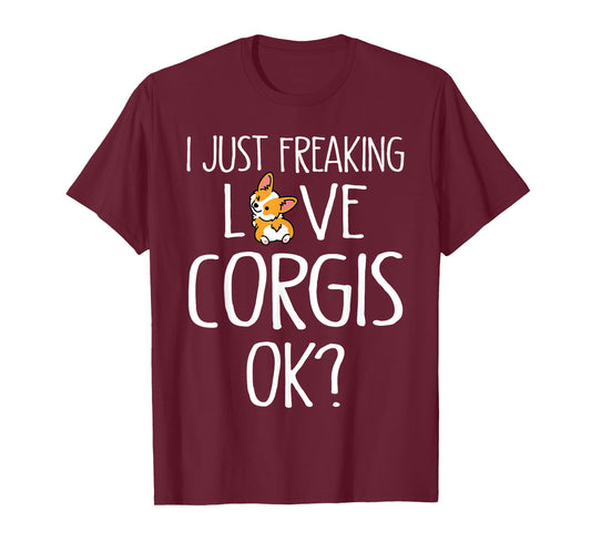 Love Corgis Dog Mom Men Women Kids Funny Corgi T-Shirt