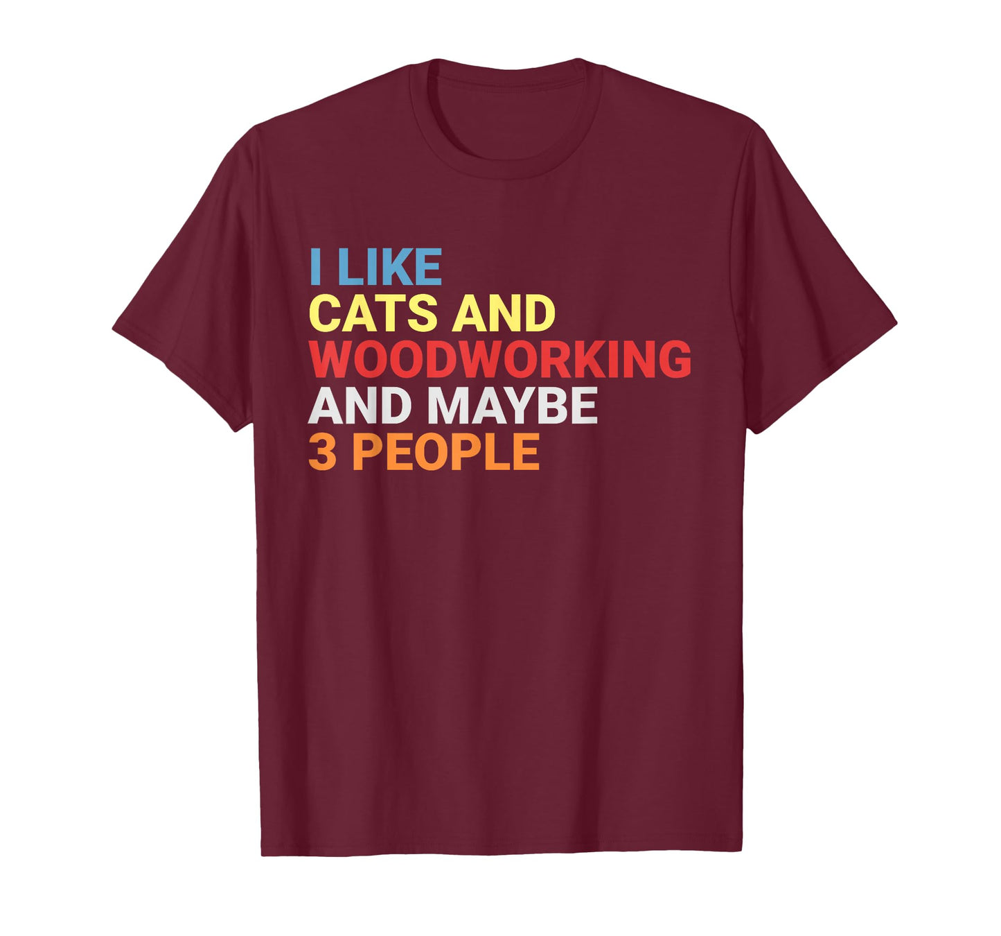 Retro I Like Cats and Woodworking Lover Woodworker Funny Cat T-Shirt