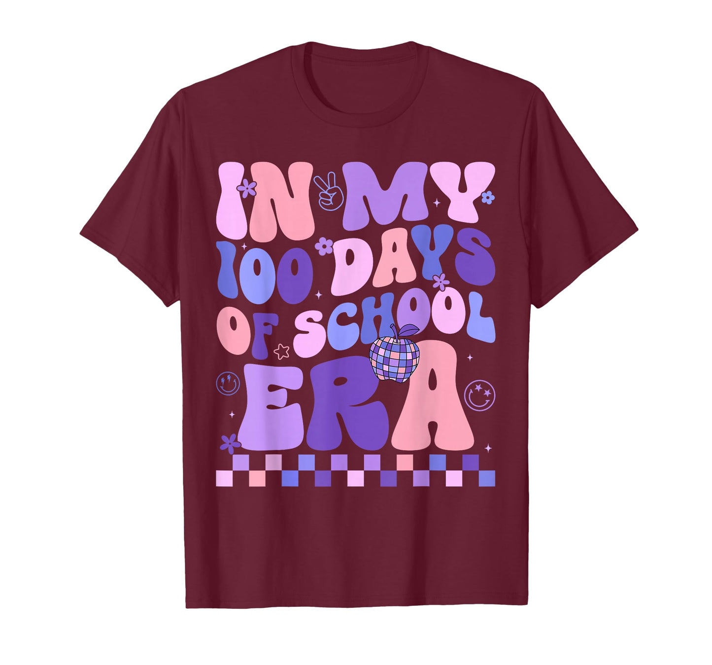 in My 100 Days of School Era Retro 100th Day of School 2026 T-Shirt