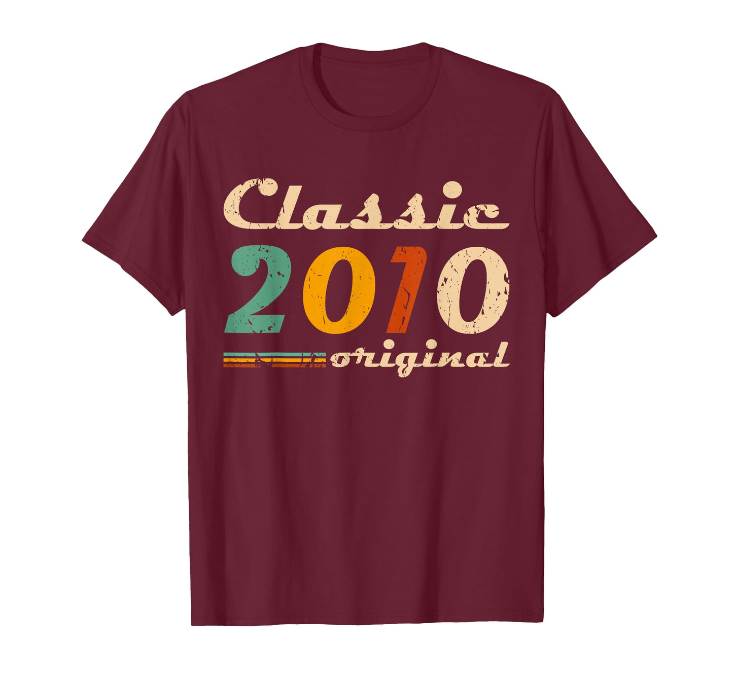 Classic 2010 Original Men Women Birth of Birthday Vintage T-Shirt