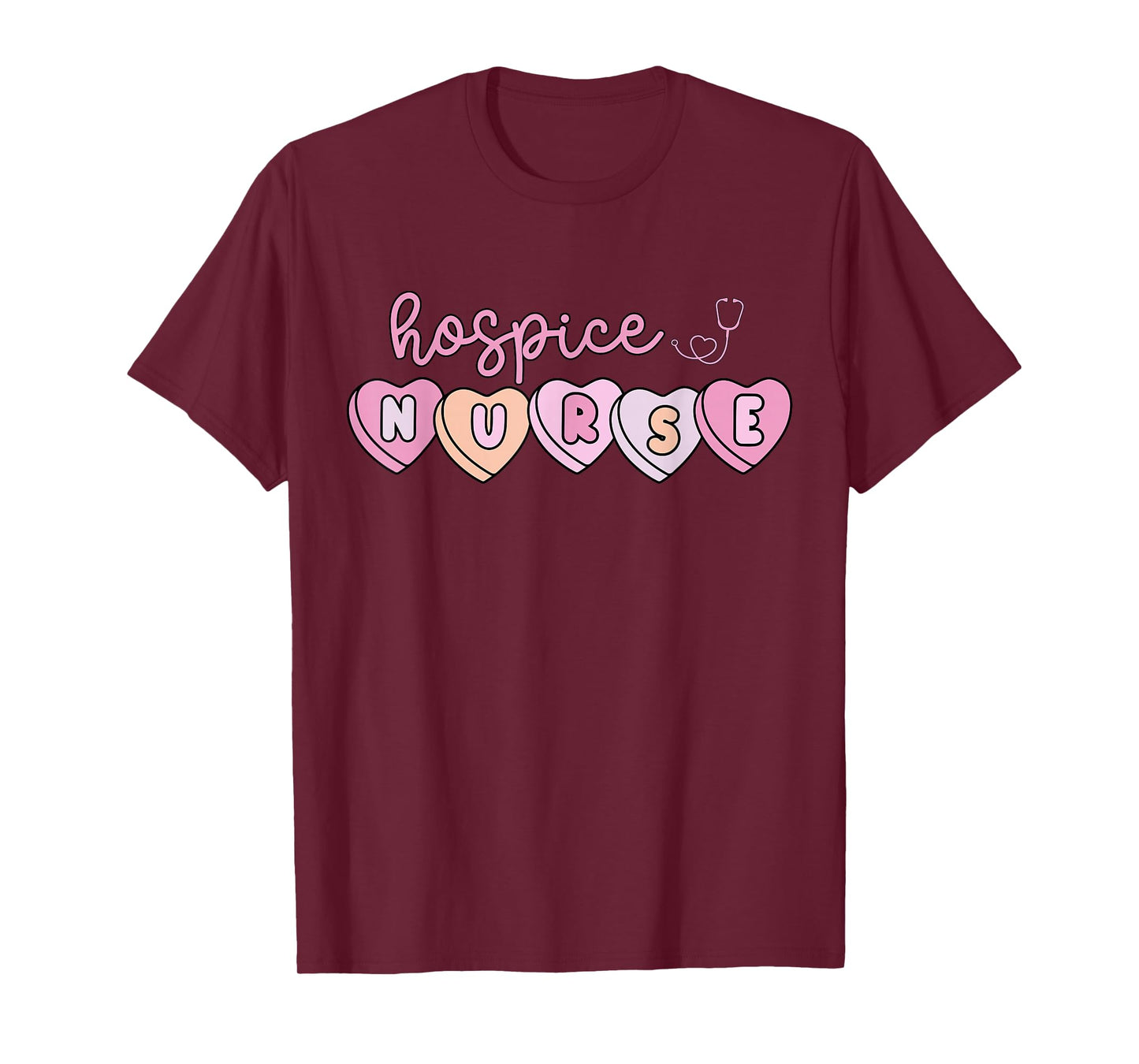 Heart Candy Valentine Hospice Nurse LTC End of Life Care T-Shirt