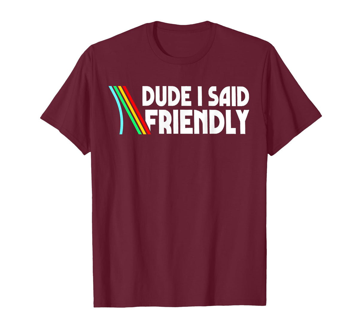 Retro Dude I Said Friendly Funny T-Shirt