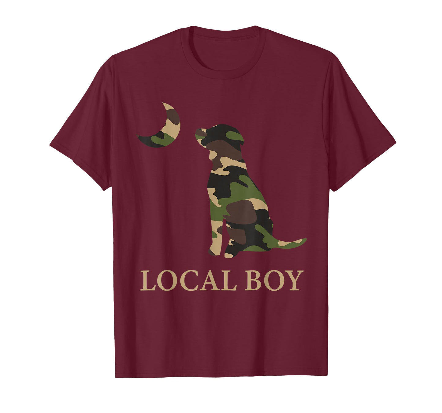 Camo Southern Local Boy Duck Hunting Black Lab Outdoor Men T-Shirt