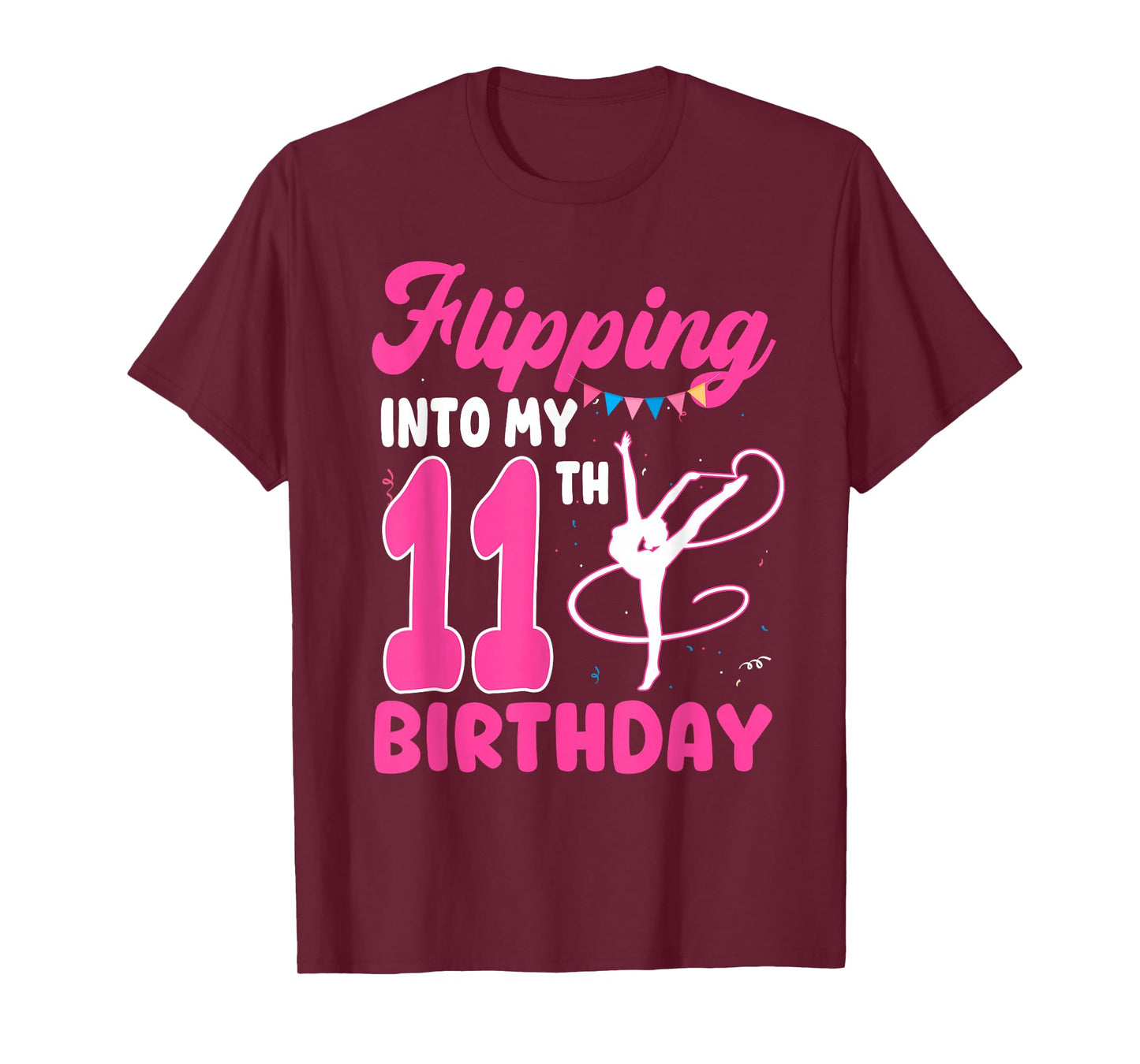 11 Year Old Girl Flipping Into My 11th Birthday Gymnastics T-Shirt