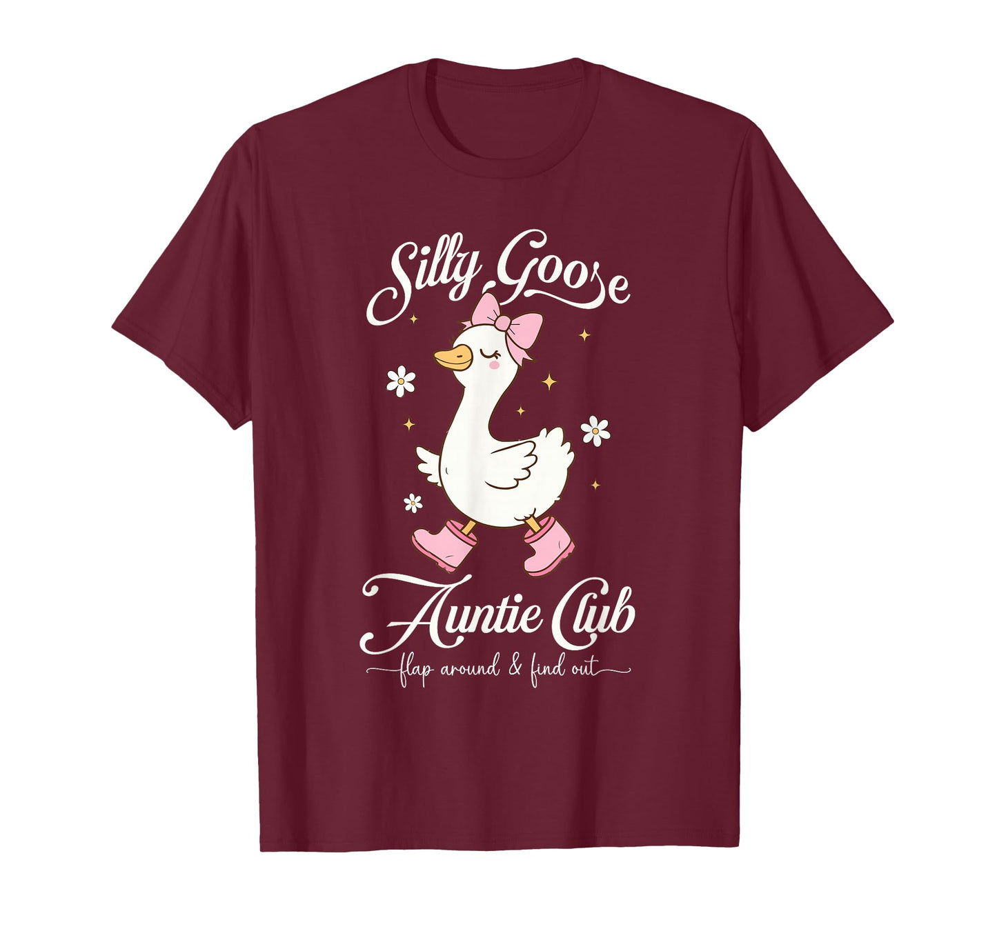 Aunt Silly Goose Auntie Club Coquette Silly Goose Club Meme T-Shirt