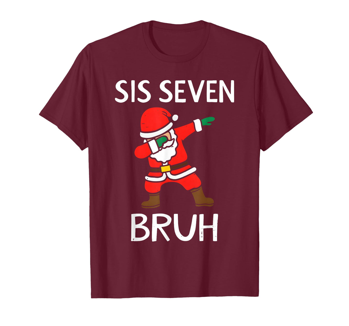 67 Meme 6 7 Funny Christmas Dabbing Santa Six Seven Bruh T-Shirt