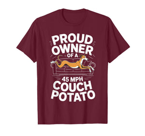 Funny Greyhound Art for Men Women Kids Puppy Greyhound Lover T-Shirt