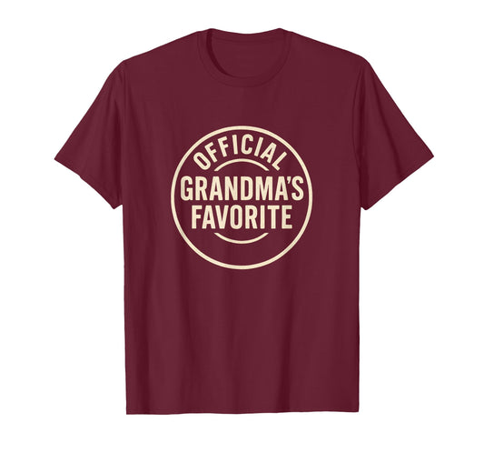 Official Grandma’s Favorite Family Matching Grandkid Grandma T-Shirt