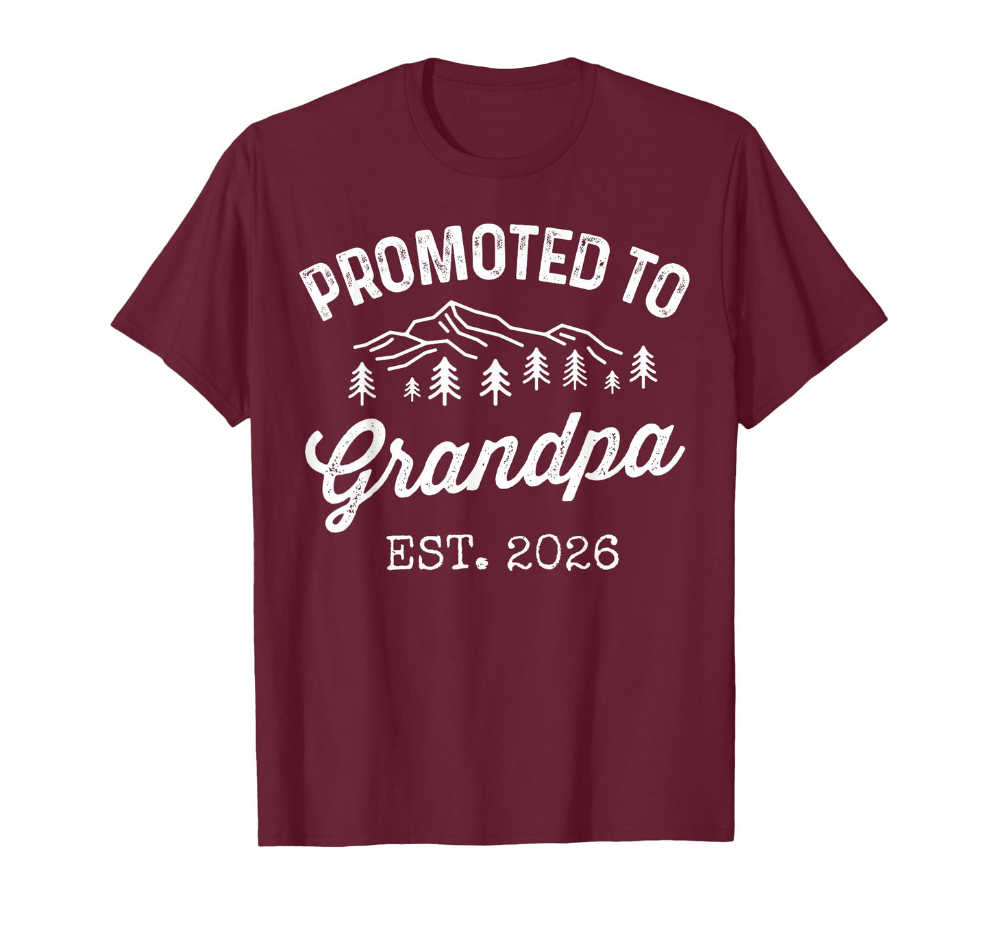 Promoted to Grandpa Est 2026 First Time Grandfather to Be T-Shirt