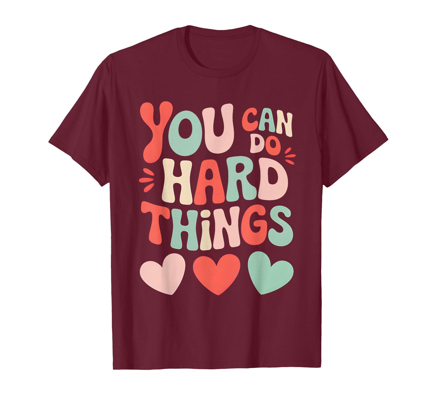 Groovy Test Day Teacher You Can Do Hard Things Women Kids T-Shirt