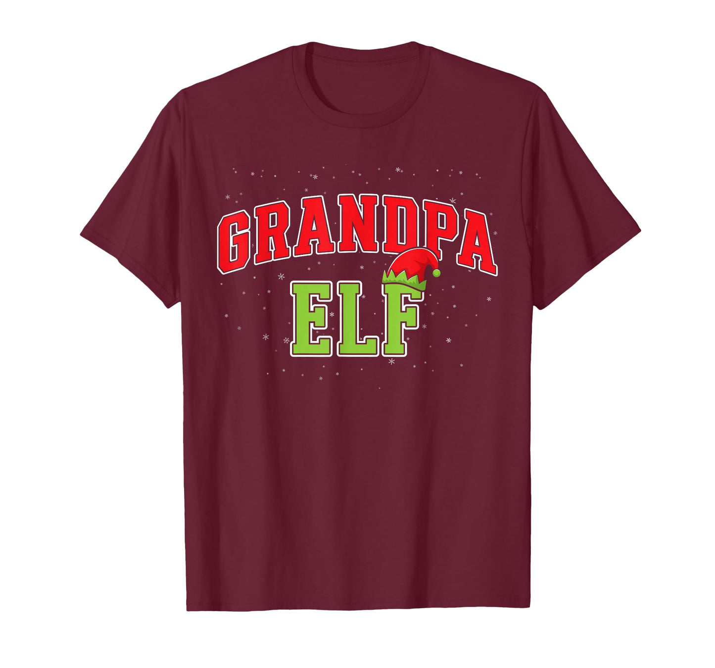 Grandpa Elf Christmas Family Matching Group Xmas Grandfather T-Shirt