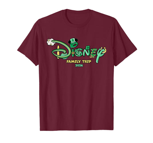 Disney St. Patrick's Day Family Trip 2026 Matching Vacation T-Shirt