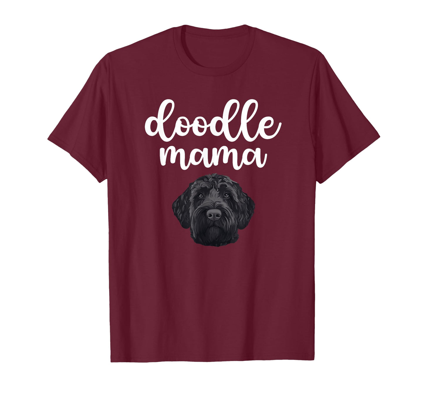 Black Doodle Mama Black Goldendoodle Owner Black Doodle Mom T-Shirt